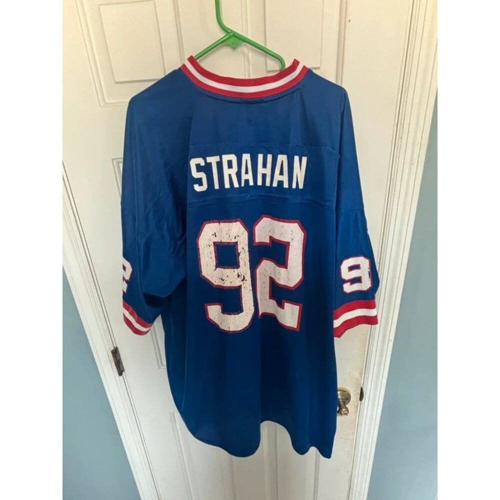 Michael Strahan #92 New York Giants NFL Pro Line Jersey Blue 4XL Vintage Style